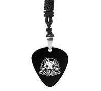 Cat Soul Killer Guitar Pick Pendant Necklace for Acoustic Electric Bass Players Guitar Accessories Guitarist Gifts