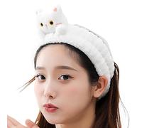 Cat Spa Headbands, Cute Spa Headband, Face Wash Headband, Cat Makeup Headband, Plush Soft Hair Bands, Animal Skincare Headband, Plush Soft Hair Bands Animal Skincare Headband for Girls & Woman