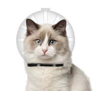 Cat Space Ball Cover - Breathable and Lightweight Cat Astronaut Muzzle with 46 Holes | 5.63 * 5.12 * 2.76 inch Anti-Bite and Protective Pet Prevent Cats From Licking, Bite, Chewing