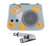 Cat Space Capsule Carrier, Breathable Mesh Cover Pet Sling Bag, Large Capacity PU Leather Cat Travel Handbag, Foldable Pet Carrier for Outdoor Shopping Boarding with Shoulder Strap (Type C)