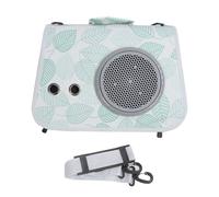 Cat Space Capsule Carrier, Breathable Mesh Cover Pet Sling Bag, Large Capacity PU Leather Cat Travel Handbag, Foldable Pet Carrier for Outdoor Shopping Boarding with Shoulder Strap (Type A)