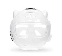 Cat Space Head Mask Cat Head Cover Anti-Bite Bathing Nail Trimming Fighting Anti-Scratch Licking Elizabethan Collar Pet Supplies (Cat Ear Space Hood (Transparent) Small)