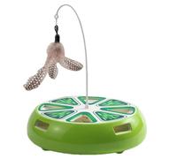 Cat Spinner Toy, Cat Turntable, Cat Toy Electric Employed Kitten Toy, Cat Turntable, Smart Mute Cat Toy, Intelligent Cat Exercise Toy for Home and Indoor