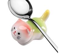 Cat Spoon Rest,Ceramic Kitchen Chopstick Rest-Chopsticks Holder Ornaments, Kitchen Chopstick Holder, Cat Ornaments for Chopsticks, Forks