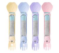 Cat Spoons for Wet Food - 4 Pack Cat Feeder Happy Spoons, Leakable Squeeze Feeder | Practical Wet Food Dispenser for Cats of All Ages, Promotes Engagement and a Comfortable Feed