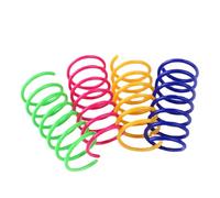Cat Spring Coil,4Pcs PP Coil Kitten Pets | Colorful Spirals Kittens For Slapping, Biting, Hunting And Active Healthy Play