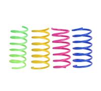 Cat Spring Toys - Cat Coil Springs | 4PCs Colorful Springs Creative Toys | Spring Toy | PP Coil Springs For Kitten Pets | Colorful Spirals For Kittens For Swatting Biting Hunting