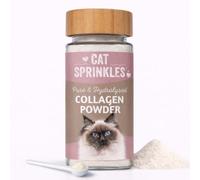Cat Sprinkles Hydrolysed Collagen Powder for Cats, 4+ Months Supply including Dosing Spoon - Joint & Mobility Support, Glossy Coat, Healthy Skin & Gut Health