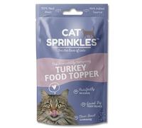 Cat Sprinkles Natural Turkey Cat Food Topper | 100% Real, Human Grade Meat | Hydrolysed for Appetite Stimulation | Contains 65+ Servings | Loved by Fussy Eaters | Adds Variety to Daily Meals & Treats