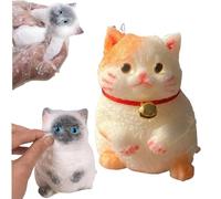 Cat Squishies Toy, Soft Cat Squeeze Stress Relief Toys, Dumpling Squishy,Stress Relief Toy, Funny Fidget Toy for Kids Adults Birthday Gifts (OG)