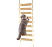 Cat Stairs for the Wall Interactive Climbing Toy Made of Bite Resistant | Wooden cat stairs for furniture protection, suitable for indoor and outdoor use, ceilings, corners, doors, bedrooms and the