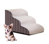 Cat Stairs,steps for dogs to get on the bed,dog steps for sofa,Non-slip 2/3/4 Step Dog Steps for High Bed Detachable,Washable Dog Bed Stairs, Sturdy Dog Stairs for Easy Step, Injured Dogs, Old Cats