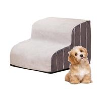Cat Stairs,steps for dogs to get on the bed,dog steps for sofa,Non-slip 2/3/4 Step Dog Steps for High Bed Detachable,Washable Dog Bed Stairs, Sturdy Dog Stairs for Easy Step, Injured Dogs, Old Cats