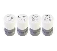 Cat Stamps 4-Piece Novelty Craft Tools | Cute Self-Inking Stamps for Reward Motivation Scrapbooking Cards Postage Treat Bags Party Favors Kids Teachers Students
