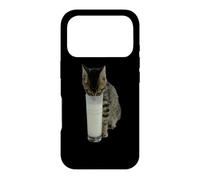 Cat Stealing Milk From A Glass Case for iPhone 17 Pro