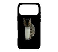 Cat Stealing Milk From A Glass Case for iPhone 17 Pro Max