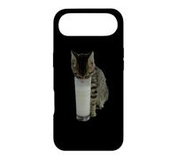 Cat Stealing Milk From A Glass Case for iPhone Air