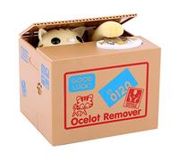 Cat Stealing Money Piggy Bank, Automatic Stealing c oin Cents Bank Saving Box Funny Money Saving Box Creative Gift