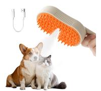 Cat Steam Brush 3 in 1 Dog Defur Comb Grooming Rechargeable Rechargeable Self-Cleaning Pet Shedding Brush with Massage Spray Comb Pet Shedding Eliminate Flying Long Short Hair for Kitten Rabbit