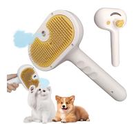 Cat Steam Brush for Shedding Cloud Care Cat Brush with Steam Self Cleaning Spritz Defur Comb Cat Grooming Brush for Long and Short Hair of Cat and Dog