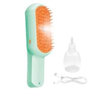 Cat Steam Brush - Grooming Brush | Pet Steamy Shedding Massager Hair Removal Spray Comb For Small Medium Large Kitten Puppy Suitable for All Pet fuurr Types Ergonomic Design Steam Comb