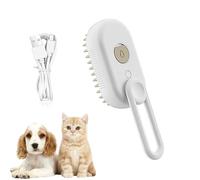 Cat Steam Brush - Pet Grooming Steamer, Multifunctional Dog Brush | 3 in 1 Cat Grooming Brush with Vap0r Function, Soft Hair Removal 1 Button Massage Massage Pair