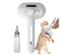 Cat Steam Brush, Self Cleaning Cat Hair Steam Brush with Ergonomic Handle, Hair Removal Gentle Massage Grooming Deshedding Tool Large Capacity Tank Steamer for Shower Home Bath