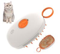 Cat Steamer Brush, Grooming Brush for Cats, Portable Multi-Purpose Massage Steamy Com Com Com Cat Brush with Steam Dog Scales Tool for Pet Washing