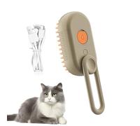 Cat Steamer Brush - Heated Pet Comb, Multifunctional Detangling For Dogs | Steam Removal Tool, Soft Bristle Grooming Brush For Cats And Dogs