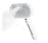Cat Steamer Brush, Multifunctional Steaming Comb, 11.5x7x20cm/4.53x2.76x7.87 Inches 35ml Tank, Dog Cleaning Massage Tool, Long Ergonomic Handle, for Indoor Pet Grooming ABS