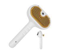 Cat Steamer Brush - Pet Steam Brush | Pet Grooming Brushes, Hair Removal Comb, Release Button for Shedding Hair, Steamy Cat Brush for ma