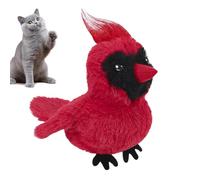 cat steering wheel, crushing cat toy - Interactive chirping bird kitten toys - Realistic Rechargeable Plush Doll, Pet Supplies for int taste