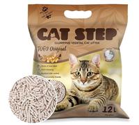 Cat Step Tofu Original Cat Litter, Environmentally Friendly, Non-Clumping, Biodegradable, Odour Control, Chemical-Free (5.4 kg)