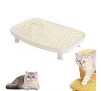 Cat Steps for Litter Box - Cat Litter Catcher Box Double Layer Stool,Elevated Litters Boxs Ramp for Small and Elderly Cats, Easy Cleaning for Home Balcony Study Bedroom Apartment Dorm