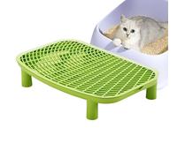 Cat Steps for Litter Box - Double Layered Litter Ramp Box,Easy to Clean Kitten Pedal Step Litterbox Collection Stairs for Living Room Study Balcony Dorm Apartment Home