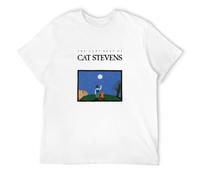 Cat Stevens Rock Folk Music Singer Legend Men's T Shirt Size M White