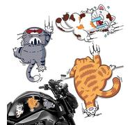 Cat Sticker for Car, Cat Stickers for Car, Automatic Scratch Cat Stickers, 3 Pieces Cat Sticker for Car Scratching, Cute Cat Stickers for Home, Autoc