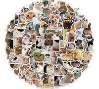 Cat Stickers, 100-Piece Multicoloured Die-Cut Decorative Variety Pack