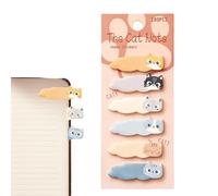 Cat Sticky Notes - 180 Sheet Cartoon Markers, Paper Accessory with Fun, Adhesive Notes with Creativity, Cute Stationery, Memo Pads for Women, Students, Boys, Girls, Teachers