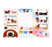 Cat Sticky Notes 440 Sheets with Cute Animal Shapes Self-Adhesive Memo Pads & Page Markers for Students, Teachers Fun School & Office Supplies (Cat &Puppy)