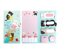 Cat Sticky Notes 440 Sheets with Cute Animal Shapes Self-Adhesive Memo Pads & Page Markers for Students, Teachers Fun School & Office Supplies (Cat)