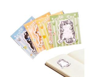 Cat Sticky Notes - Cat Notepads for Stationery and Accessories - Sticky Notes for Students | For Children Adults Teachers Students as well as Office Business College Classroom Diary and Jour