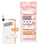 Cat Sticky Notes Pad Paper + Charming Cat Themes Adhesive 180 Sheets Cartoon Paper Markers Adhesive Fun Sticky Notes for Students, Boys, Girls, Teacher, Kids, School, Work Women