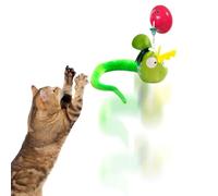 Cat Stimulating Toys | Indoor Cat Toys with Chirling Sound - Pet Accessories with Retractable Wire to Touch, Indoor Fun for Kittens Against The Cat