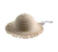 Cat Straw Hat, Lightweight and Breathable Design, 14x4cm, Pet Sunhat Accessory, Kitten Dog Hat, Handmade Design, For Outdoor Walks Home Relaxation Travel Adventures
