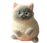 Cat Stress Ball, Cute Siamese Cat Stress Squeeze Toy for Kids, Slow-Rising Ultra Soft Anxiety Relief Tools for Party Favor, Gifts, School Rewards