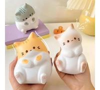 Cat Stress Balls Cat Squishies Toys,Big Soft fufu Cat Squeeze Toy,Cute Taba Toys for Stress Relief,Cat Fidget Toys,Cute Kawaii Soft Stress Anxiety Relief Toys for Adults Kids Teens Party Favors