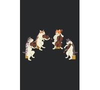 Cat String Quartet Art Quote Funny Musician Gift: Daily Planner Notepad To Do Schedule, Medium 6x9 Inches, 120 Pages, Printed Cover