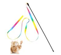 Cat String Toy | Rainbow Cat Toys Interactive For Indoor Catss | Funny Kitten Toys Cat Fishing Pole Toy For Bored Indoor Cats | And Exercises
