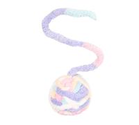 Cat String Toy | with Bell Inside Soft Hand-Woven Colorful Accessory | Indoor Cat Toys - for Training Exercise Mental Stimulation Scratching Climbing Home Outdoor Floor Play Travel